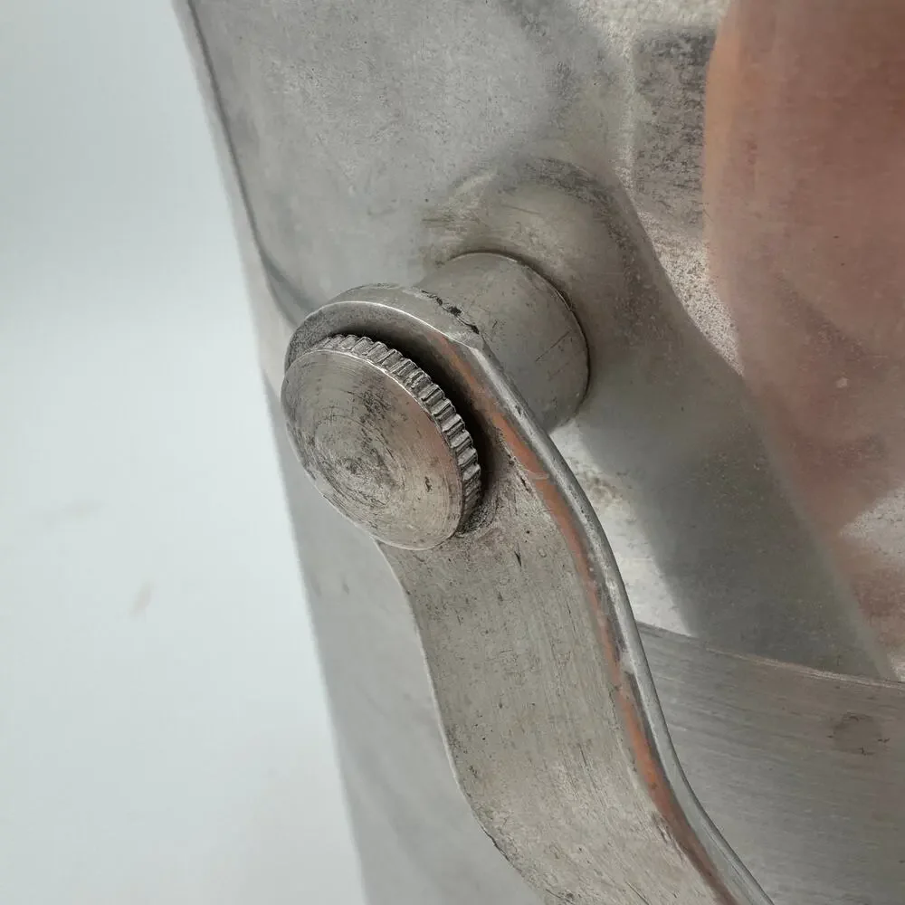 Vintage Aluminum Ice Bucket,  Mid Century 12